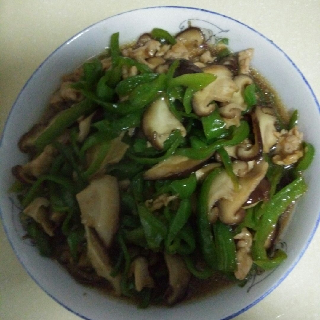 香菇炒肉，超级下饭哦