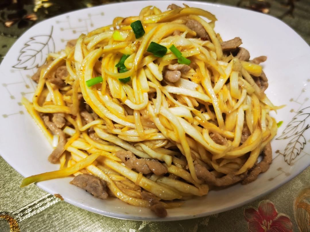 茭白炒肉丝