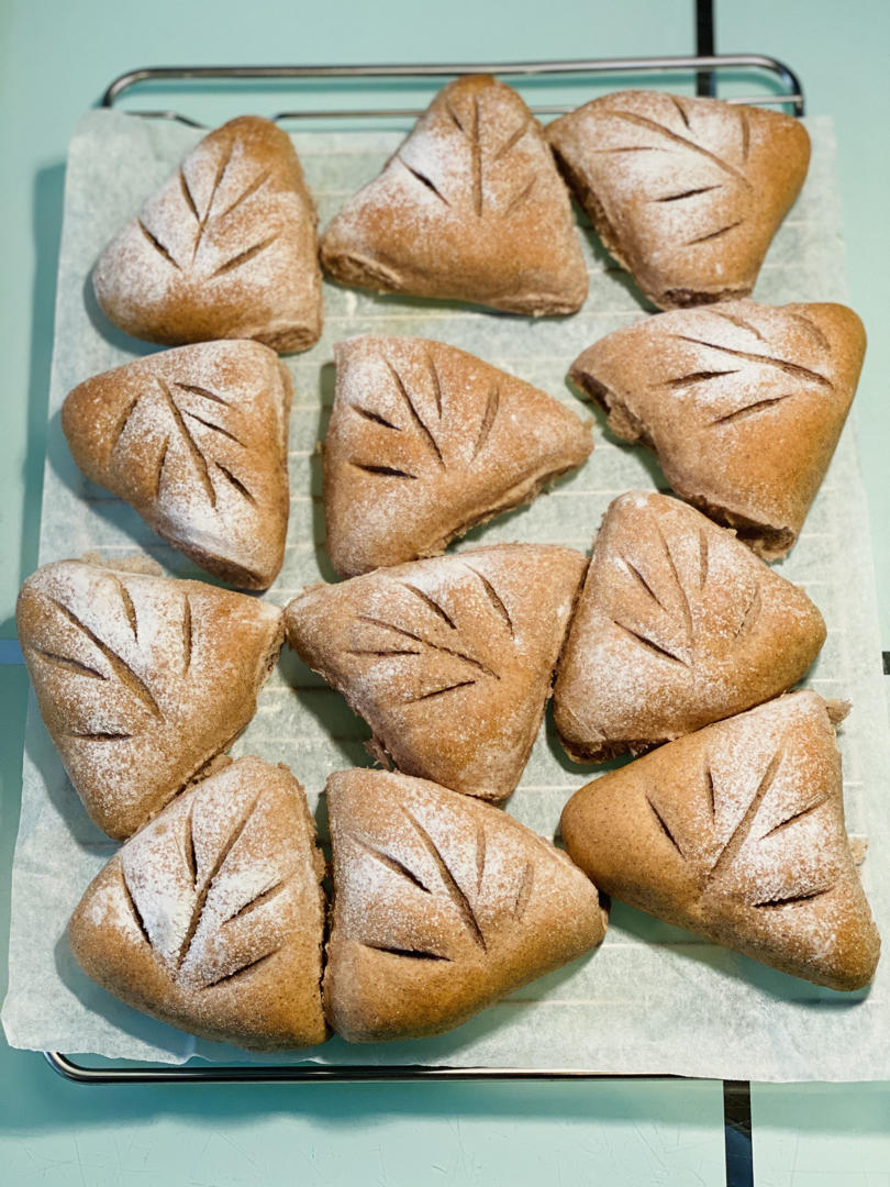 全麦蜜豆面包 小美