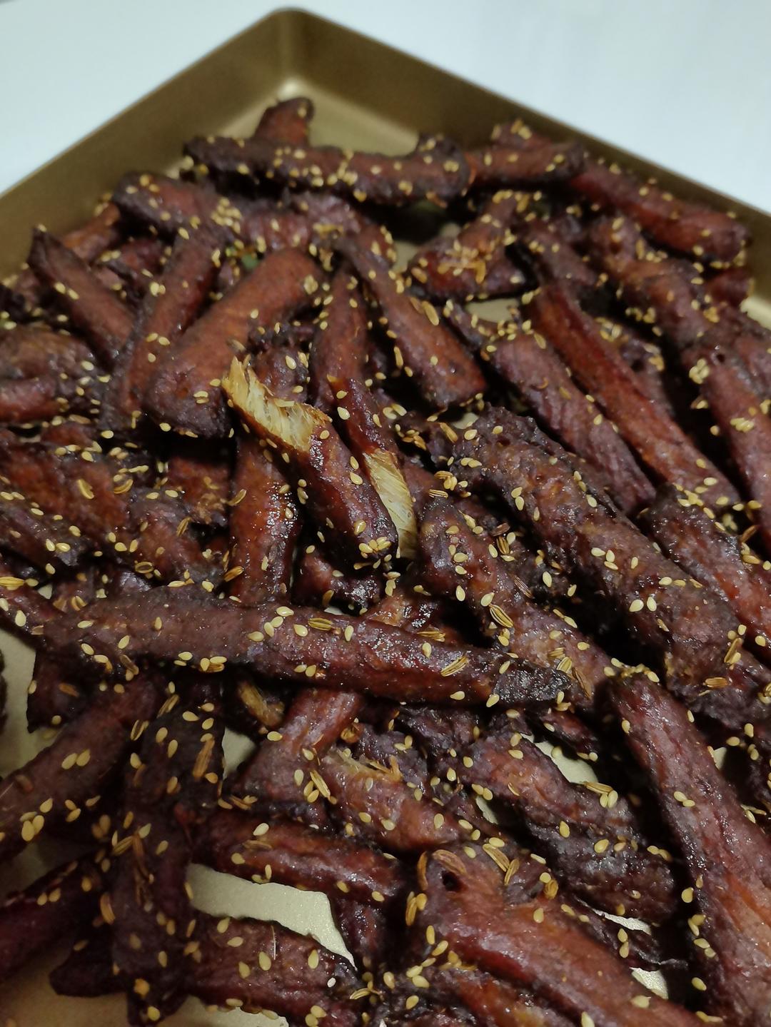 嘎嘎香！每年都会做的五香猪肉干！越嚼越过瘾