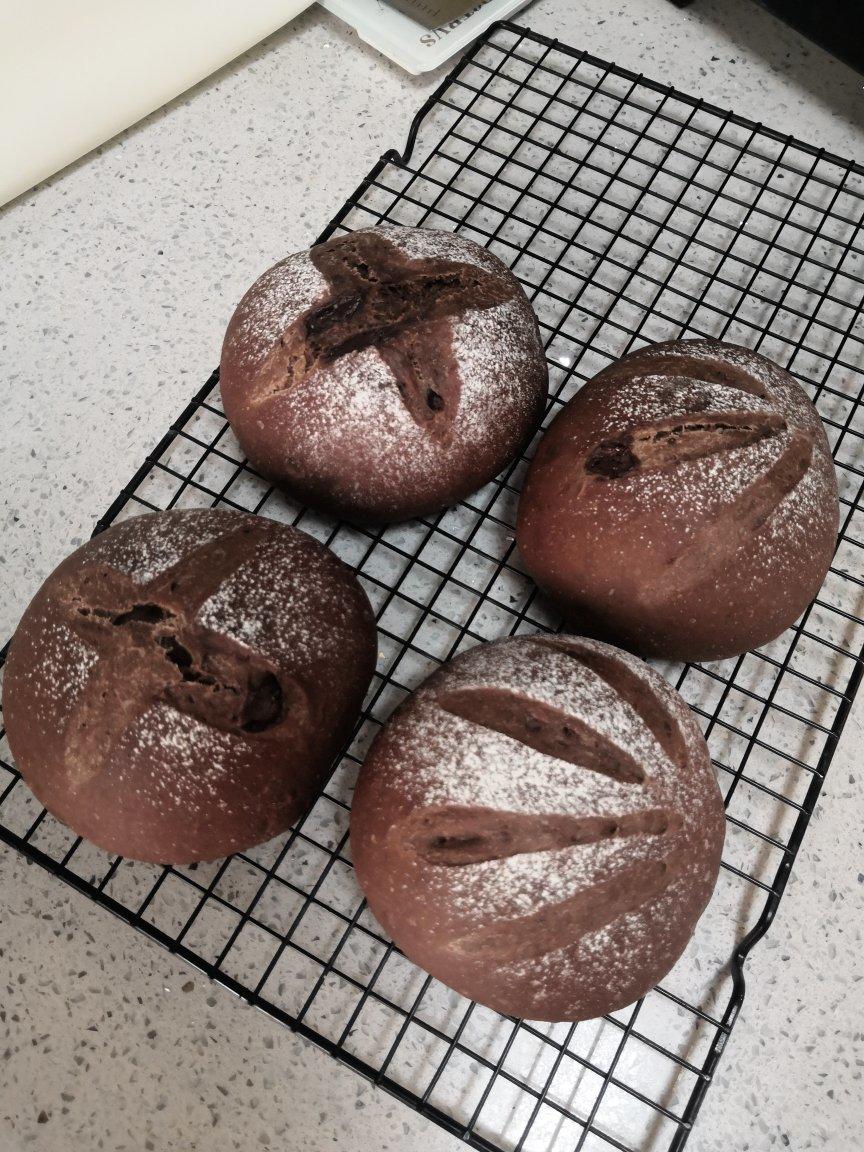 香蕉巧克力全麦软欧