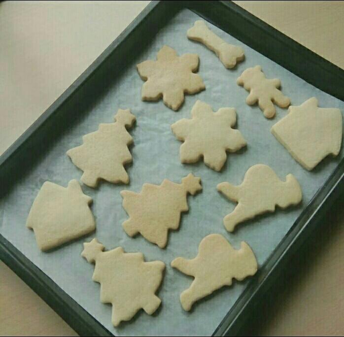 超简单又平滑的圣诞糖霜饼干底