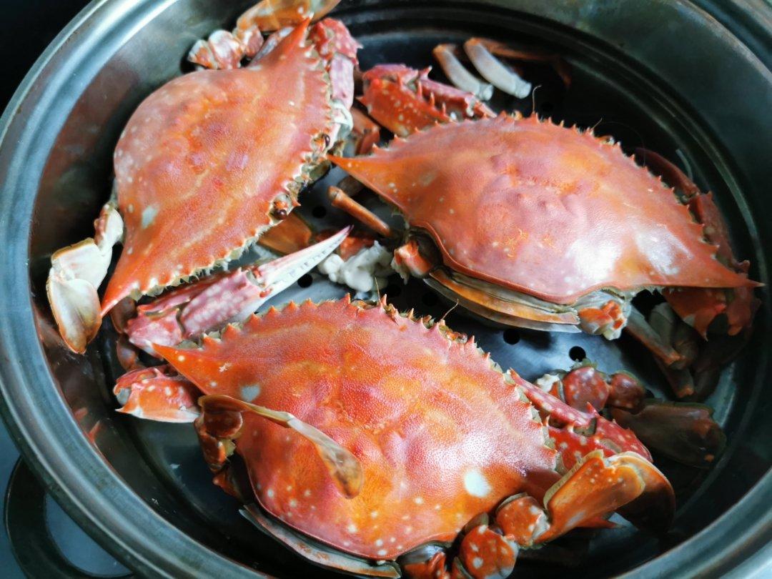 清蒸螃蟹（梭子蟹）