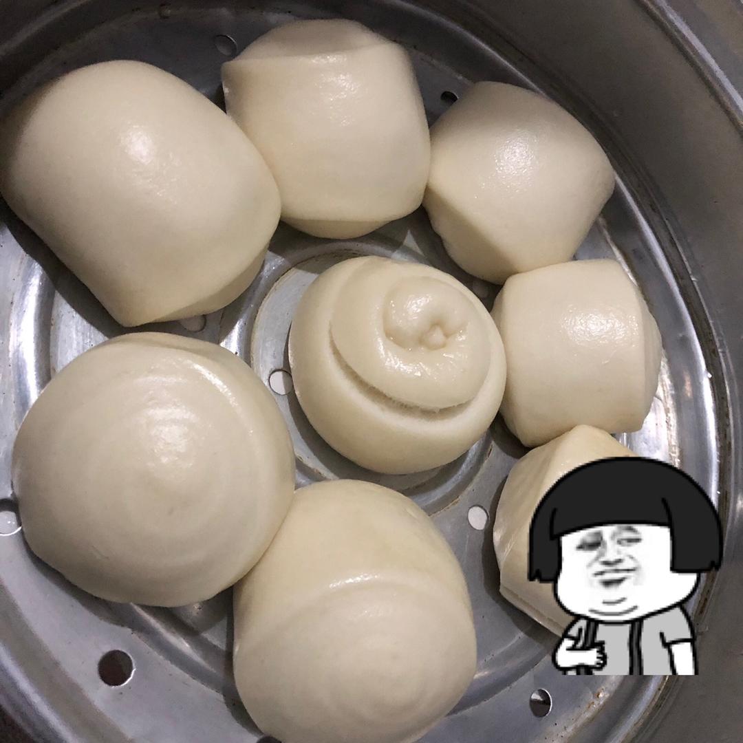 细腻光滑一次发酵牛奶馒头