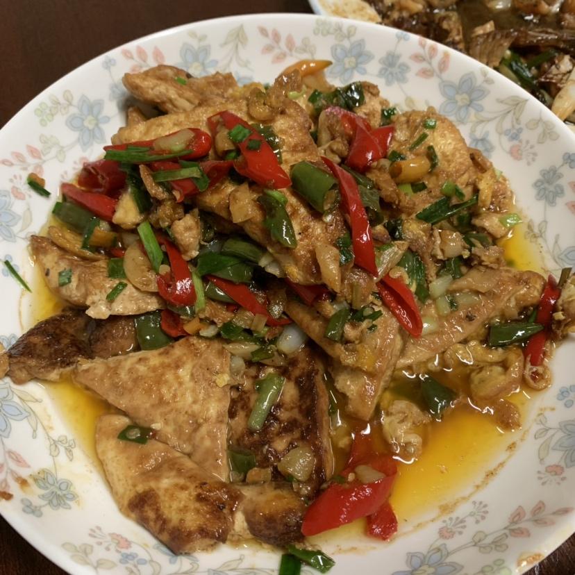 焖煎豆腐
