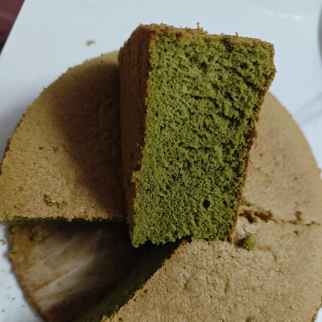 八寸抹茶戚风蛋糕