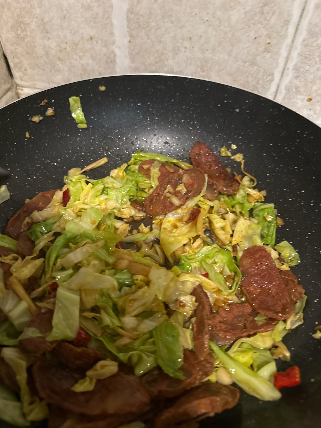 这么炒包菜，吃到空碗