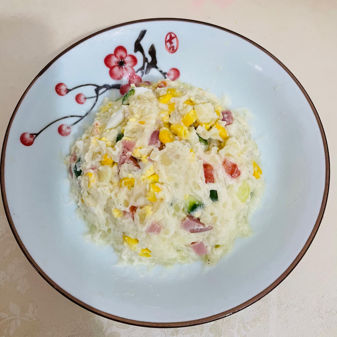 日式土豆泥沙拉（简单易学、健身代餐）
