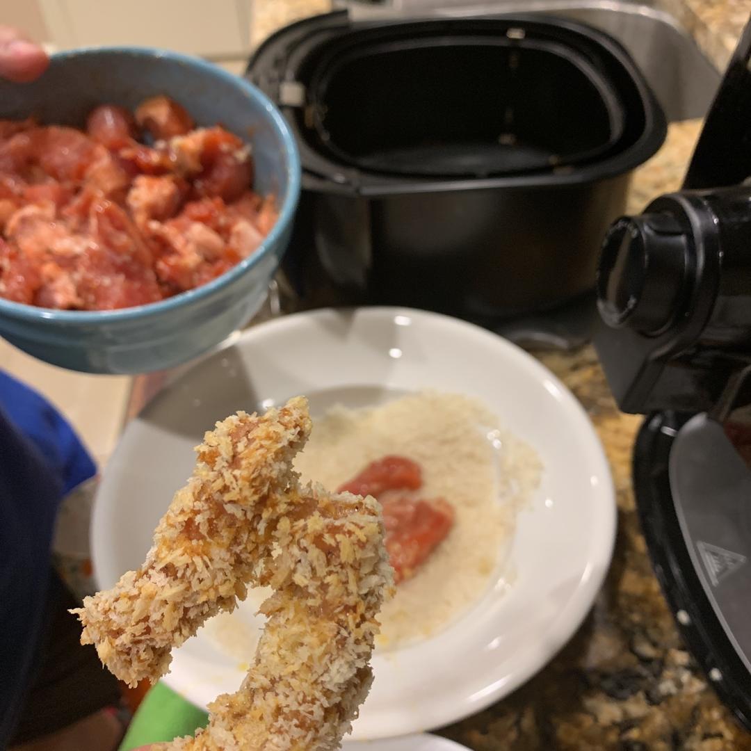 减肥鸡米花 （鸡胸/鸡腿肉低脂版 空气炸锅/烤箱）