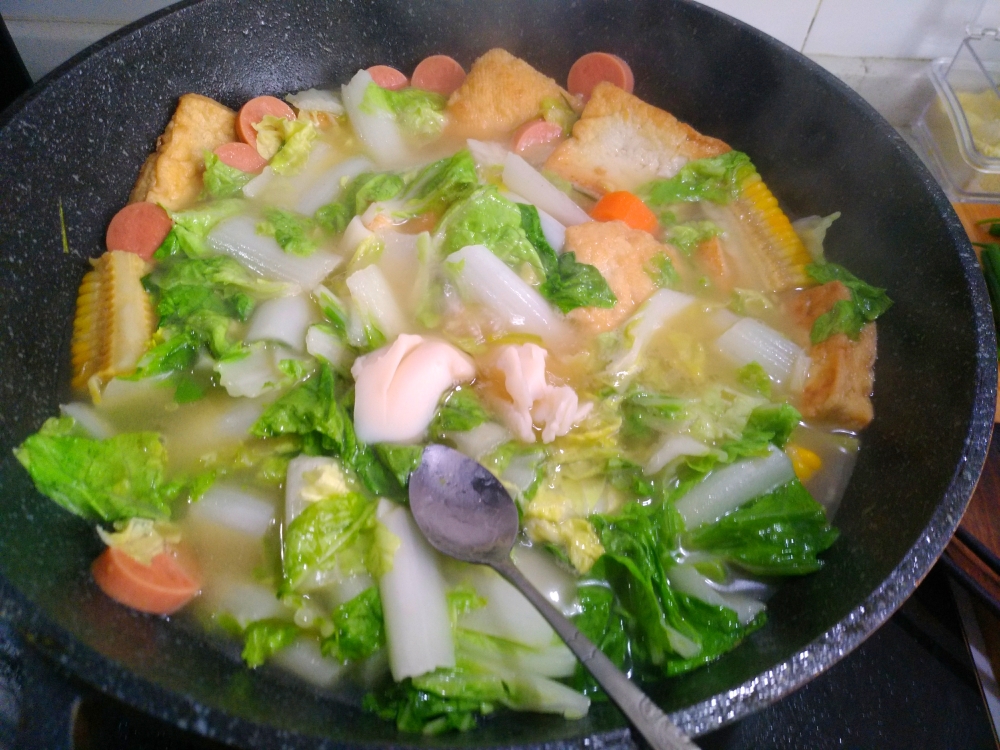 豆腐白菜煲的做法 步骤8
