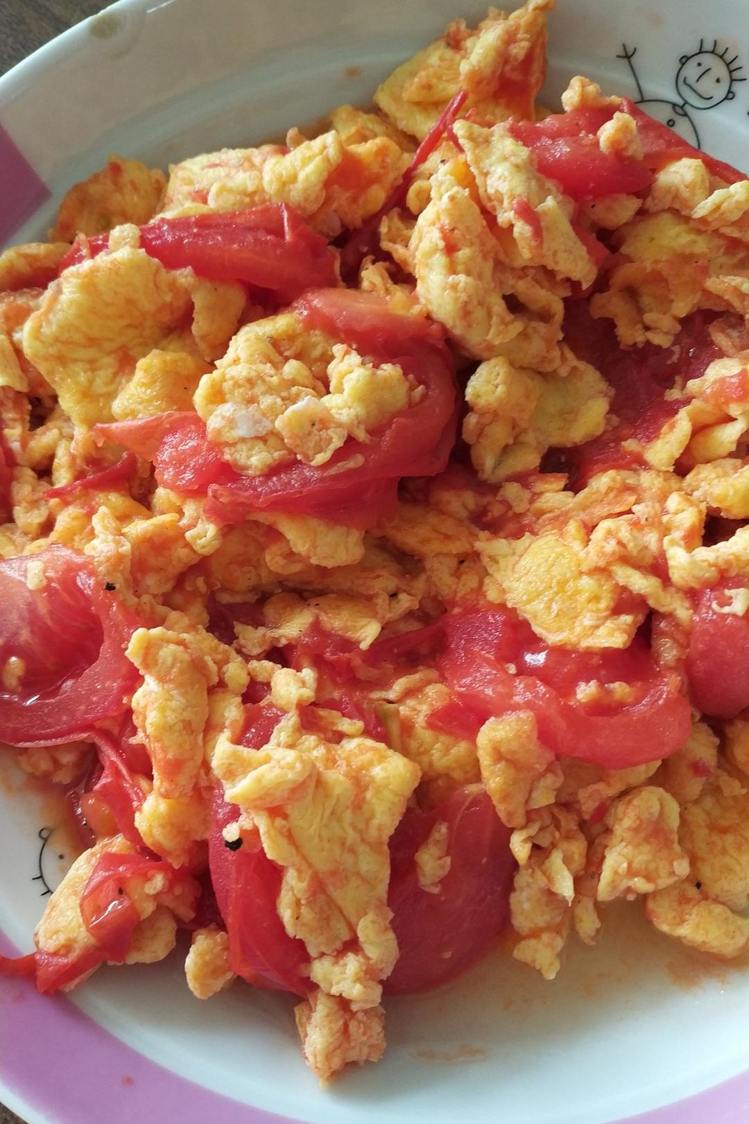 生姜两片做的鸡蛋柿子