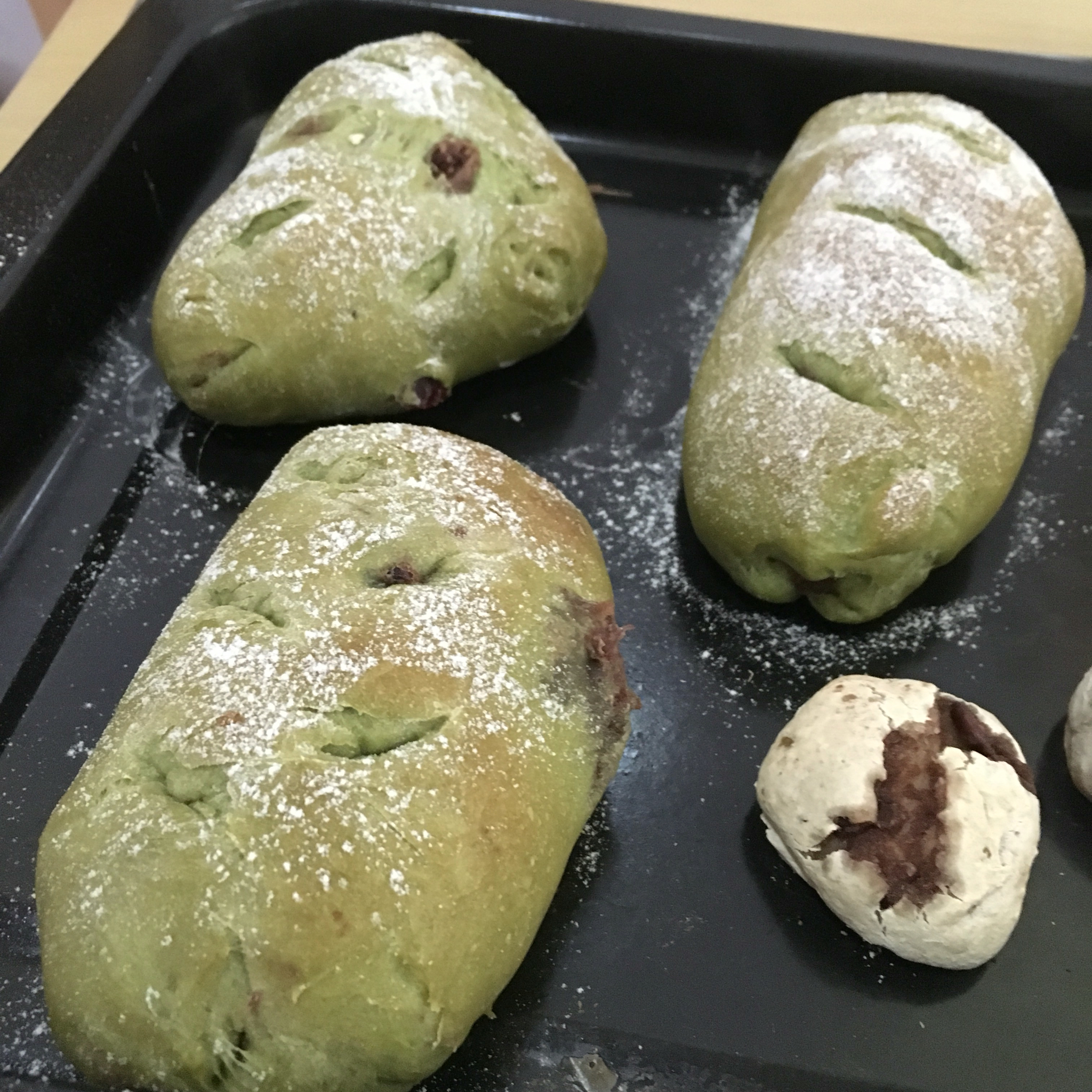 抹茶蜜豆乳酪软欧