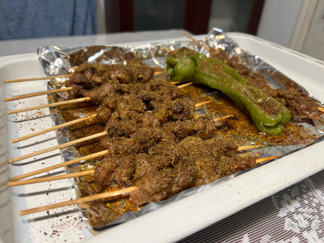 巨好吃的羊肉烤串（烤箱版）