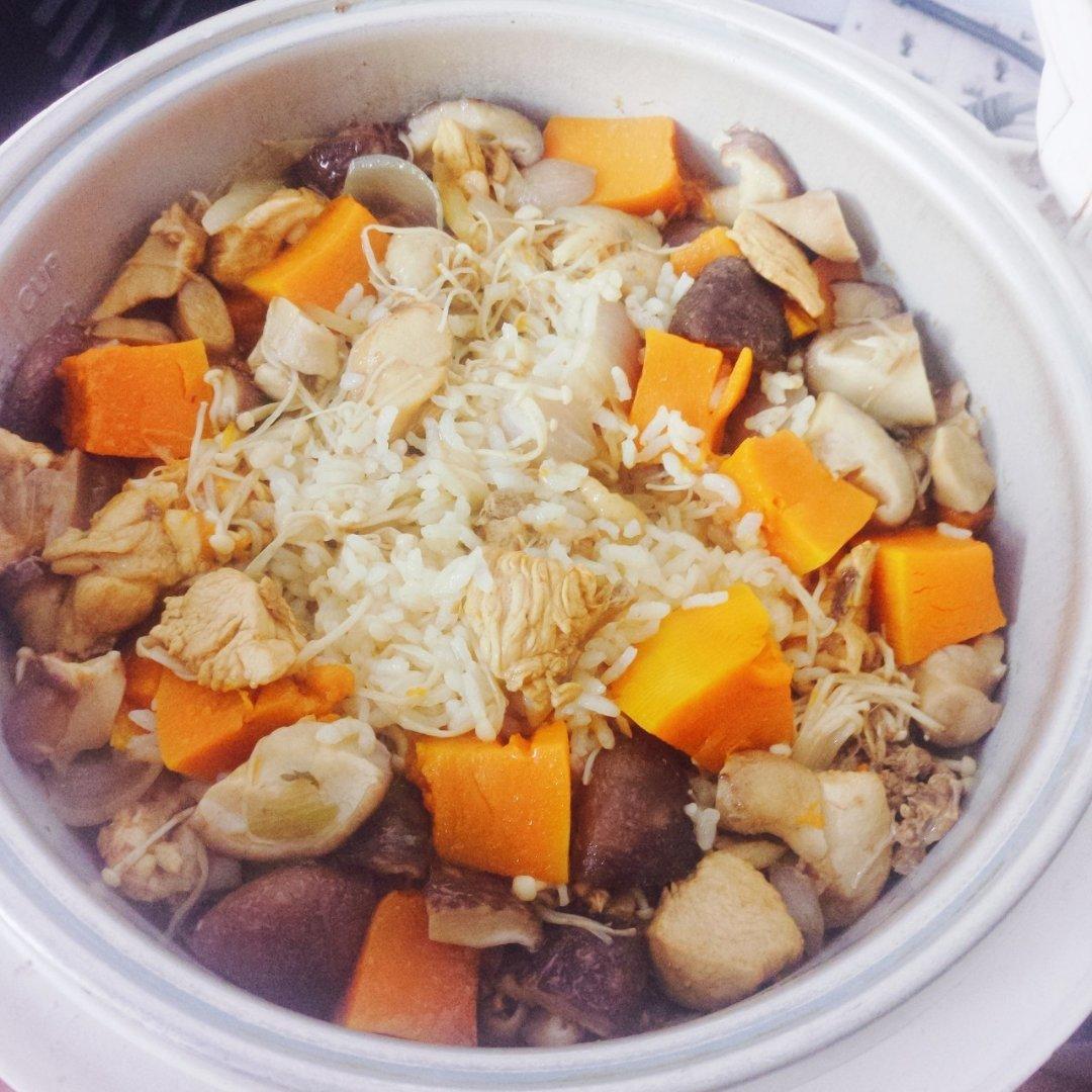 南瓜鸡肉饭
