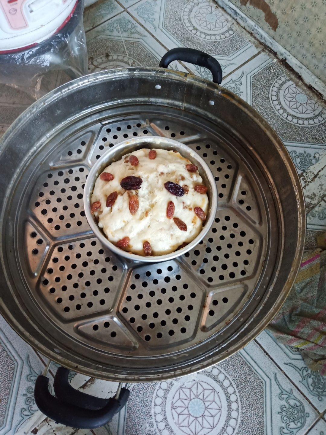 牛奶葡萄干发糕 超级简单