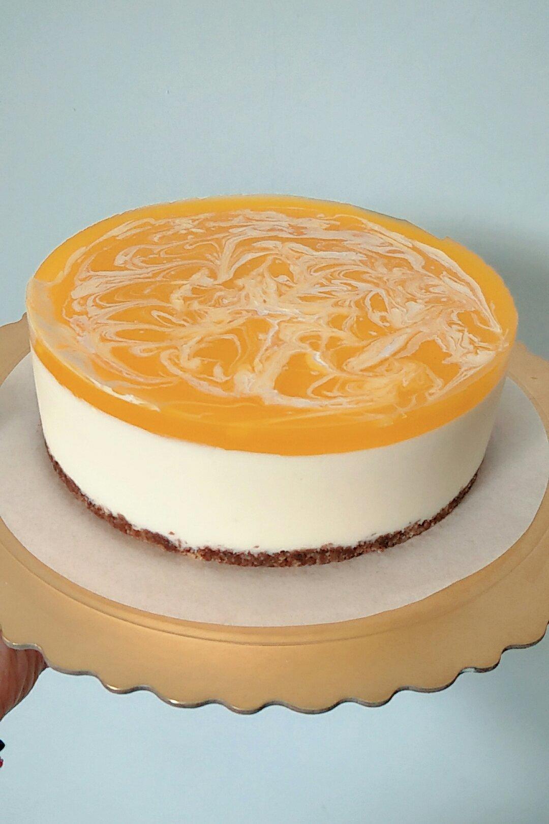 手机用户7082_lc49做的柠香榴莲冻芝士蛋糕(6寸)