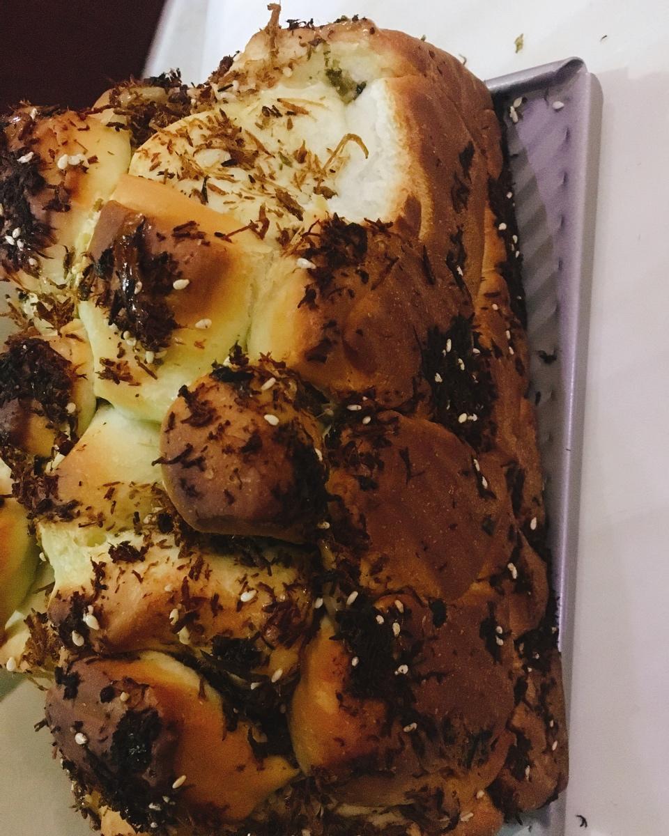 肉松手撕面包—超软会爆浆的面包哟