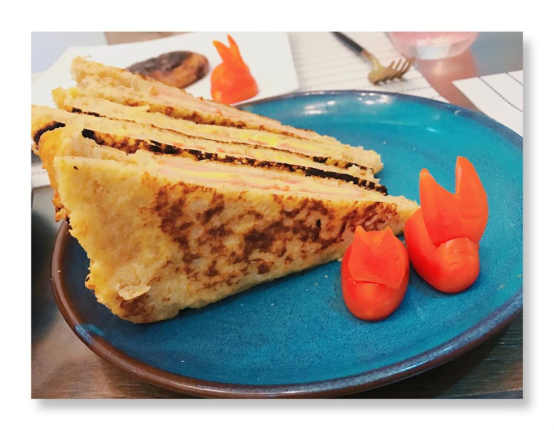 十分钟快手早餐【港式火腿西多士】