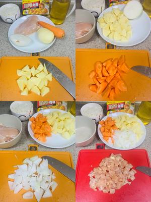 咖喱土豆鸡肉饭的做法 步骤2