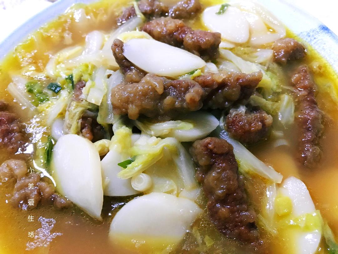 白菜年糕小酥肉的做法