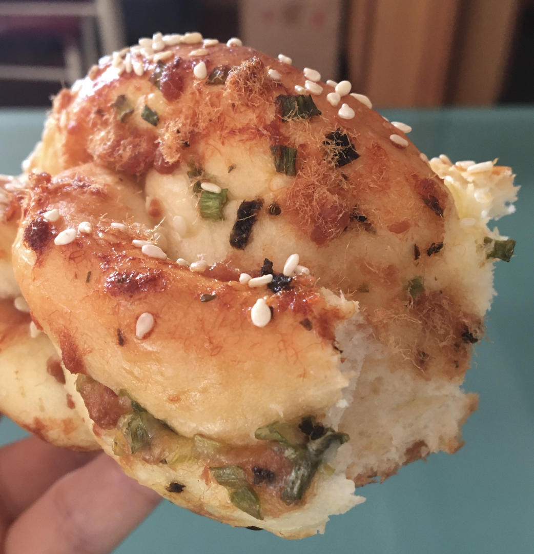 香葱肉松面包（烫种法）