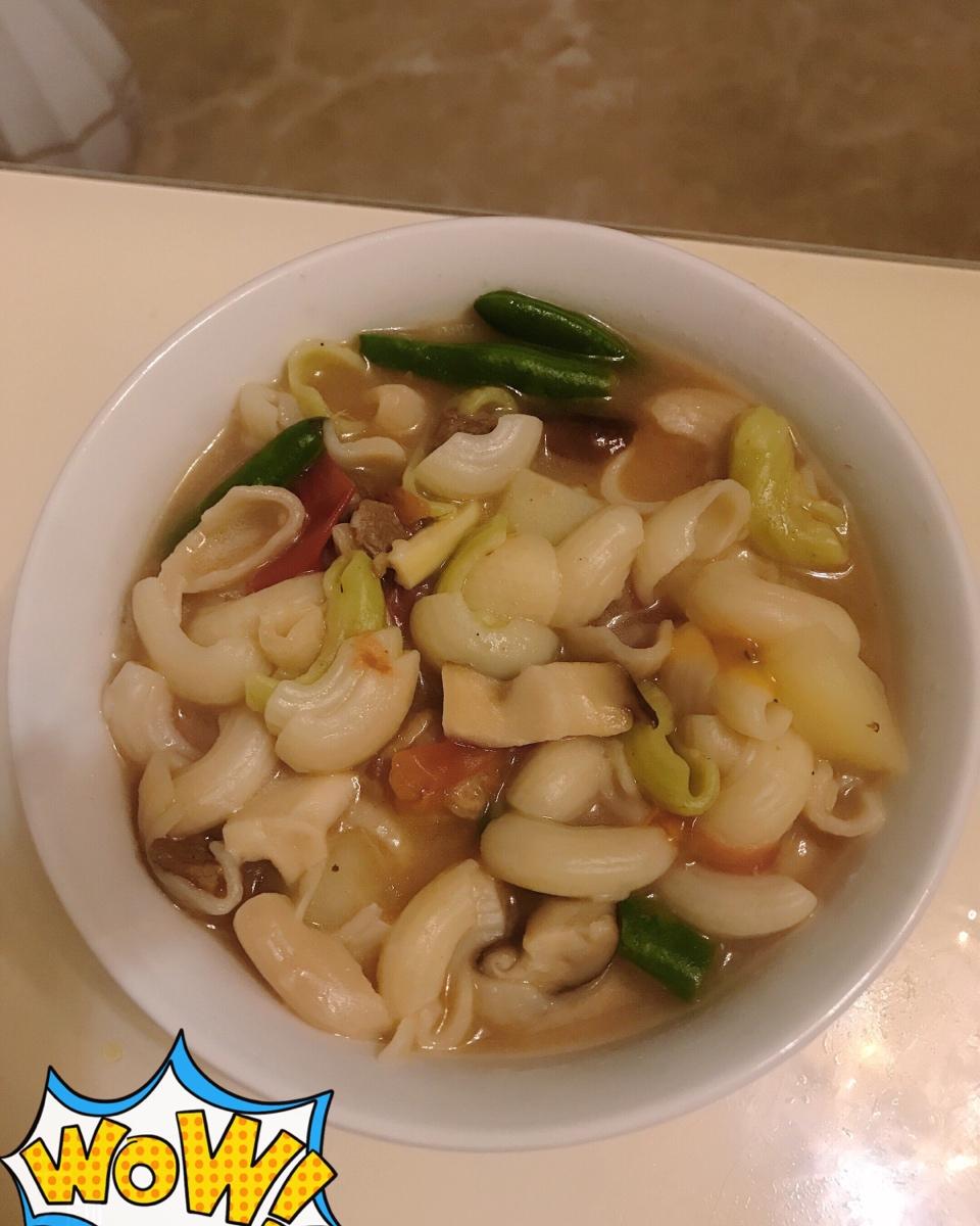 羊肉猫耳朵汤饭