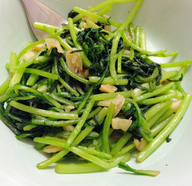 蒜蓉虾皮蓬蒿菜