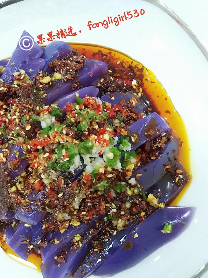 凉拌菜—紫薯凉粉的做法