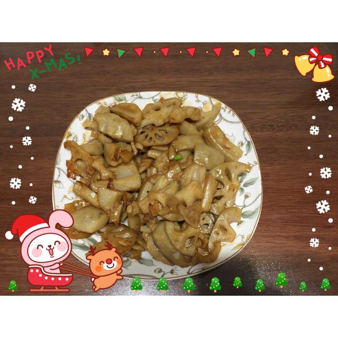 酸甜的开胃菜-  糖醋藕丁