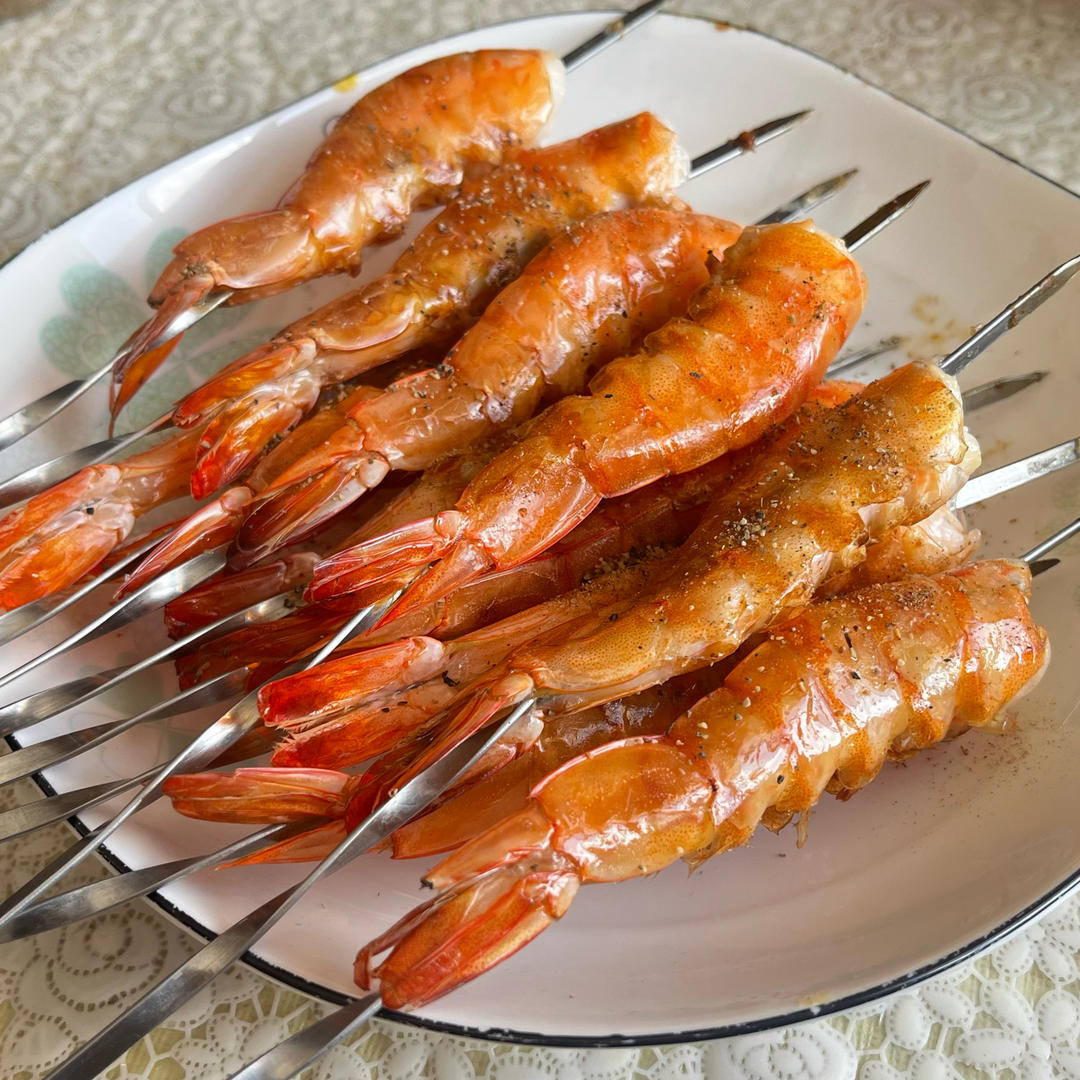 椒盐烤虾