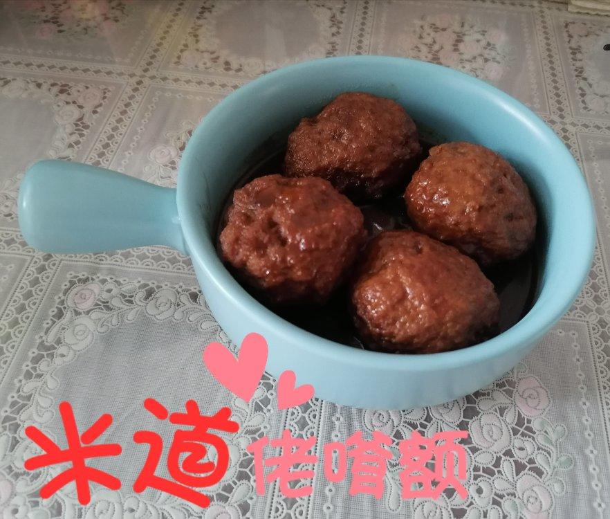 简单的红烧狮子头～拌饭太香了