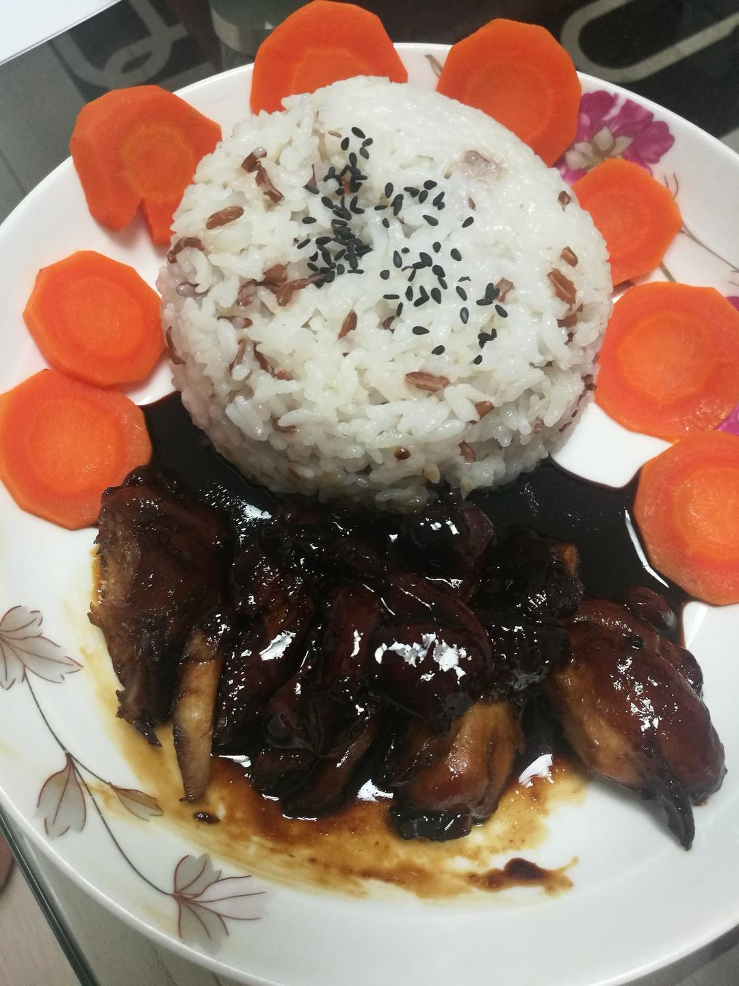 照烧鸡腿饭
