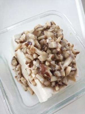鲜菇蒸豆腐——素宝宝的食谱的做法 步骤3