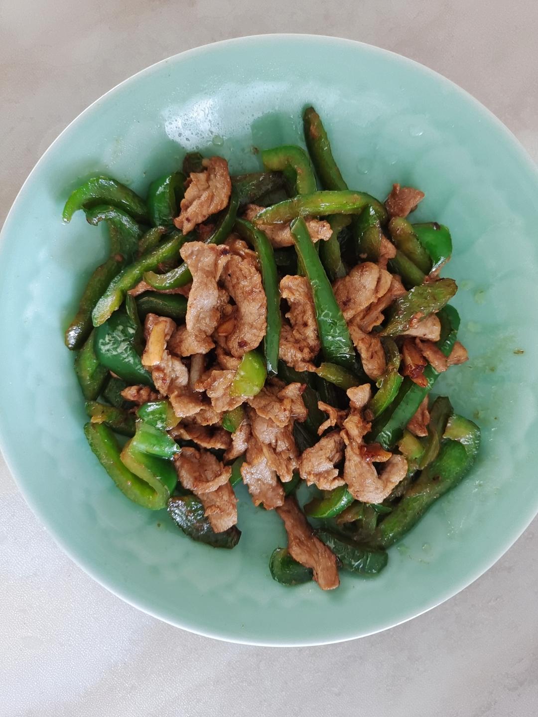 青椒炒肉丝