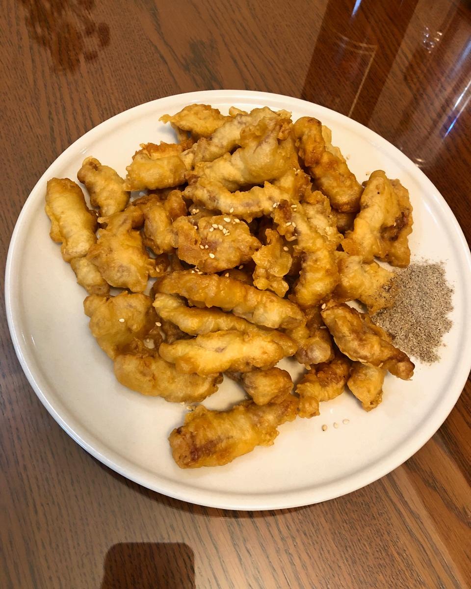 做饭饭给熙姐吃做的软炸里脊