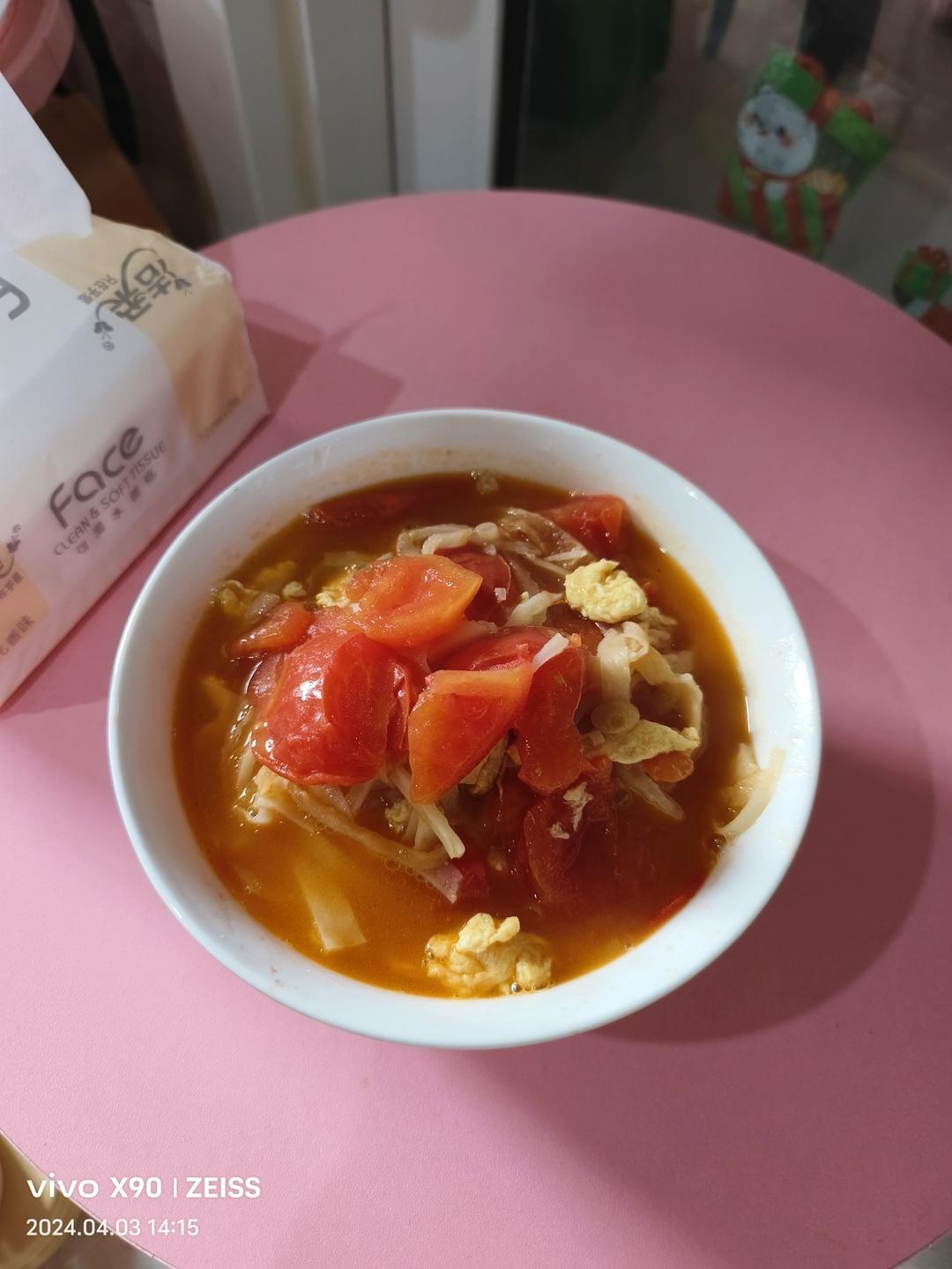 西红柿鸡蛋烩饼