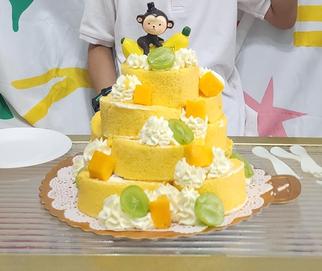 堆起来的蛋糕塔⁉️叠叠乐青提乳酪蛋糕🎂超乖