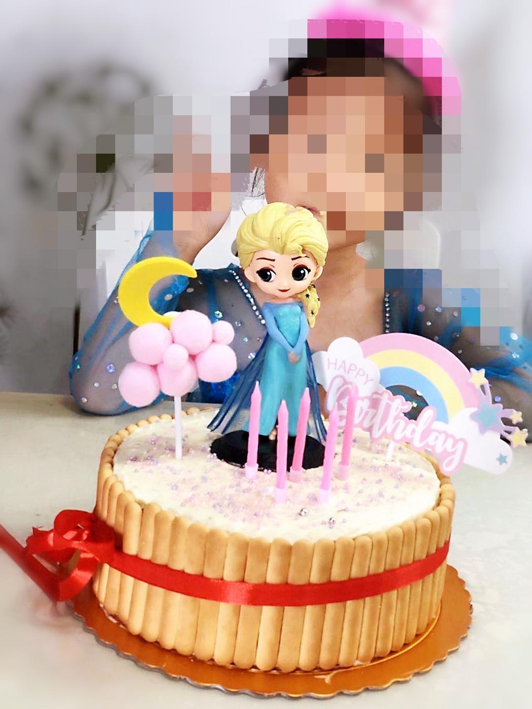 6寸蛋糕胚+裱花（最简单的步骤）