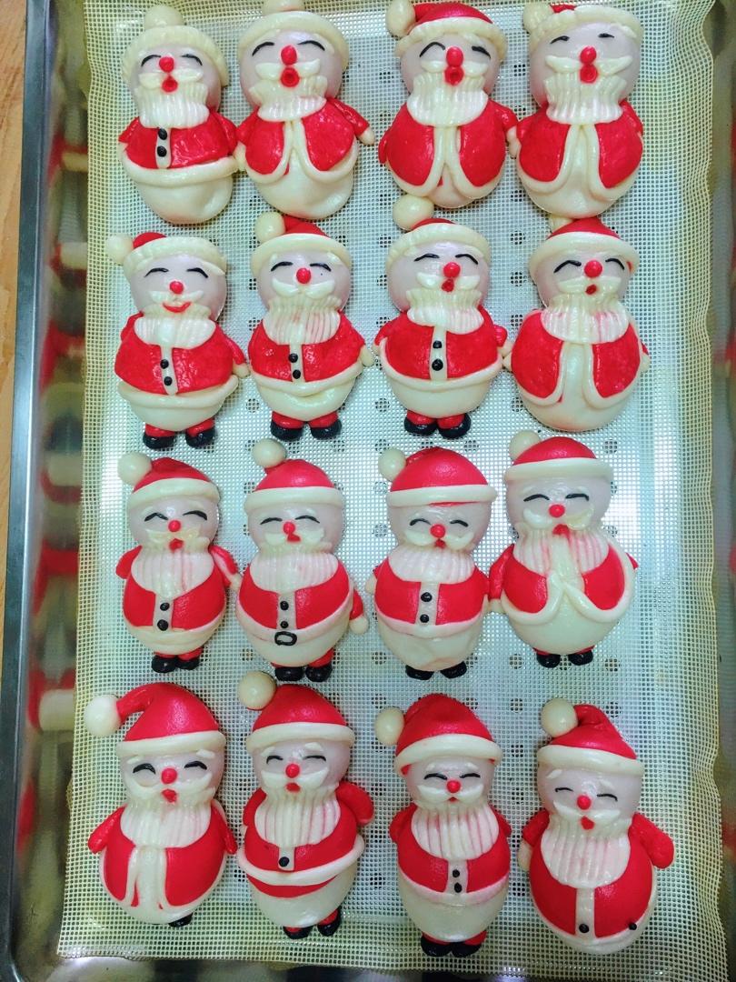 可爱造型馒头 圣诞系列2019 圣诞节老人&圣诞树