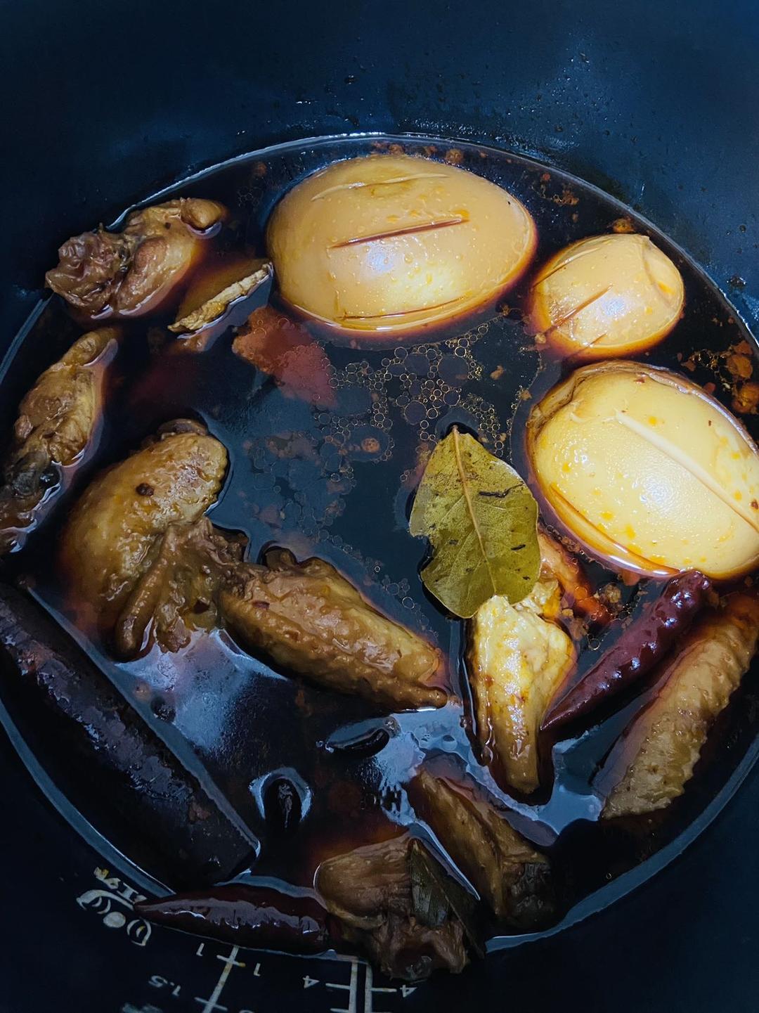 爆好吃的卤鸡腿 卤蛋❗电饭煲 炒锅都可以做~