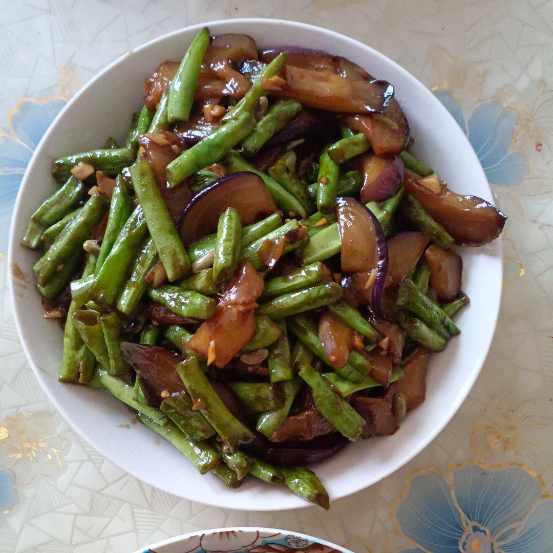 不油炸的茄子烧豆角