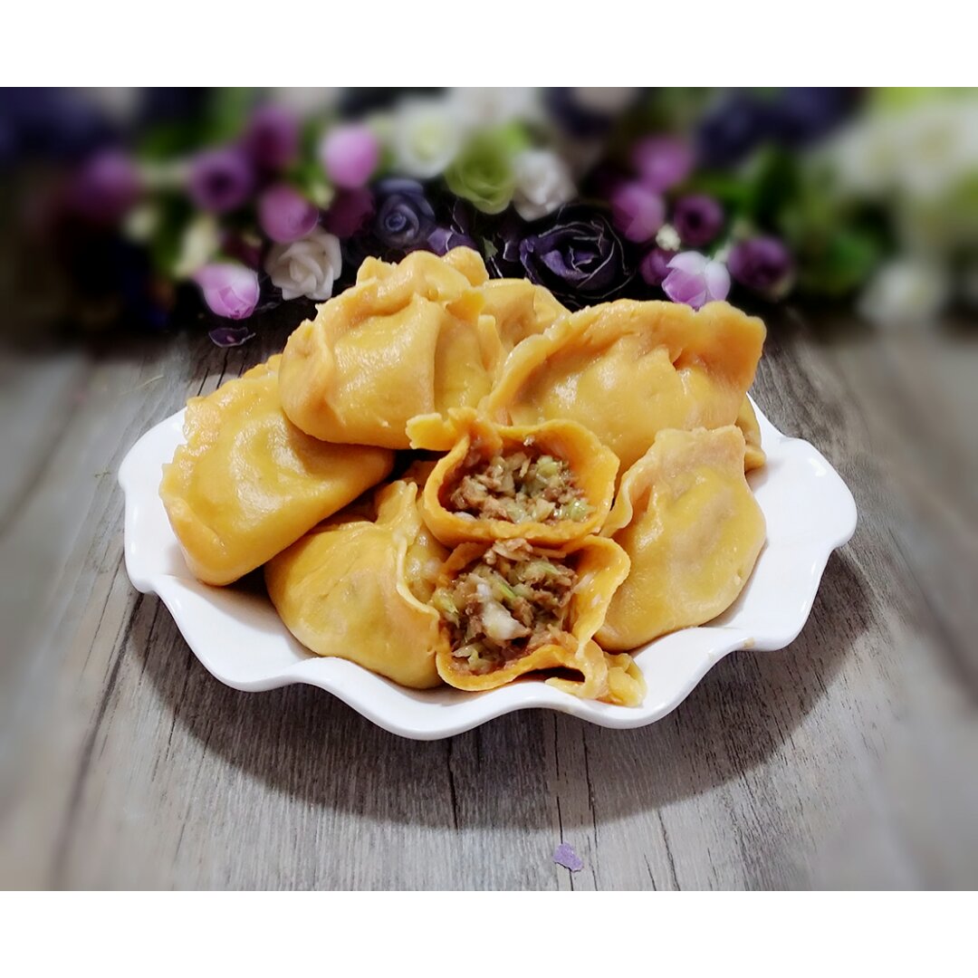 灵灵sl做的胡萝卜饺子皮饺子