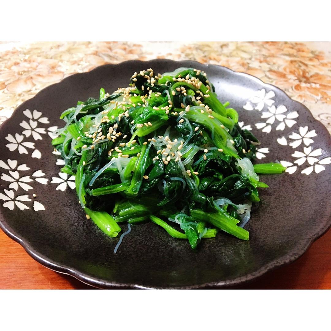 凉拌菠菜