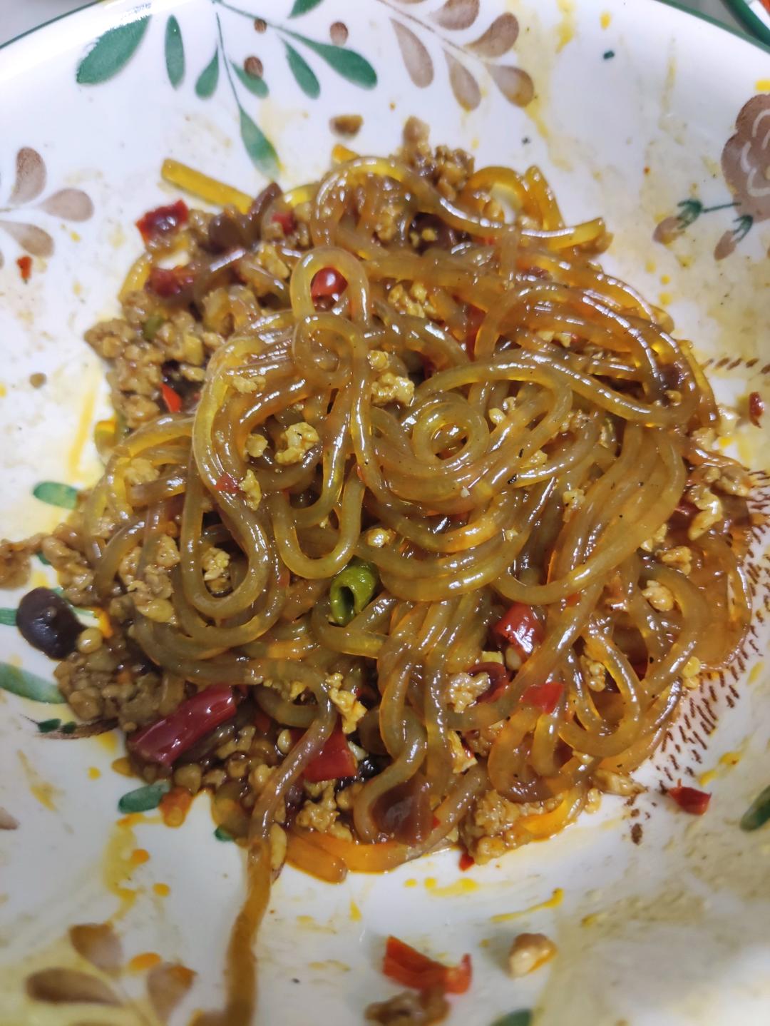 蚂蚁上树(肉末炒粉丝)超下饭‼️十分钟搞定