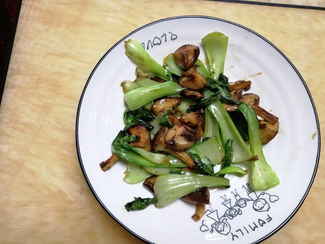 蚝油香菇炒油菜