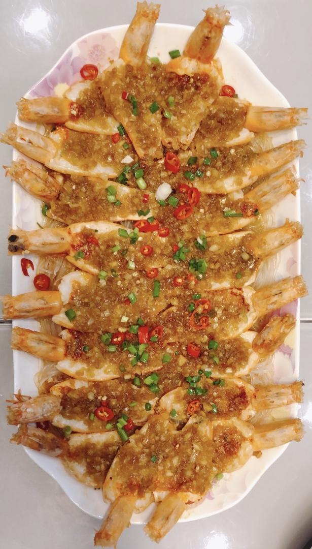 蒜蓉粉丝蒸虾