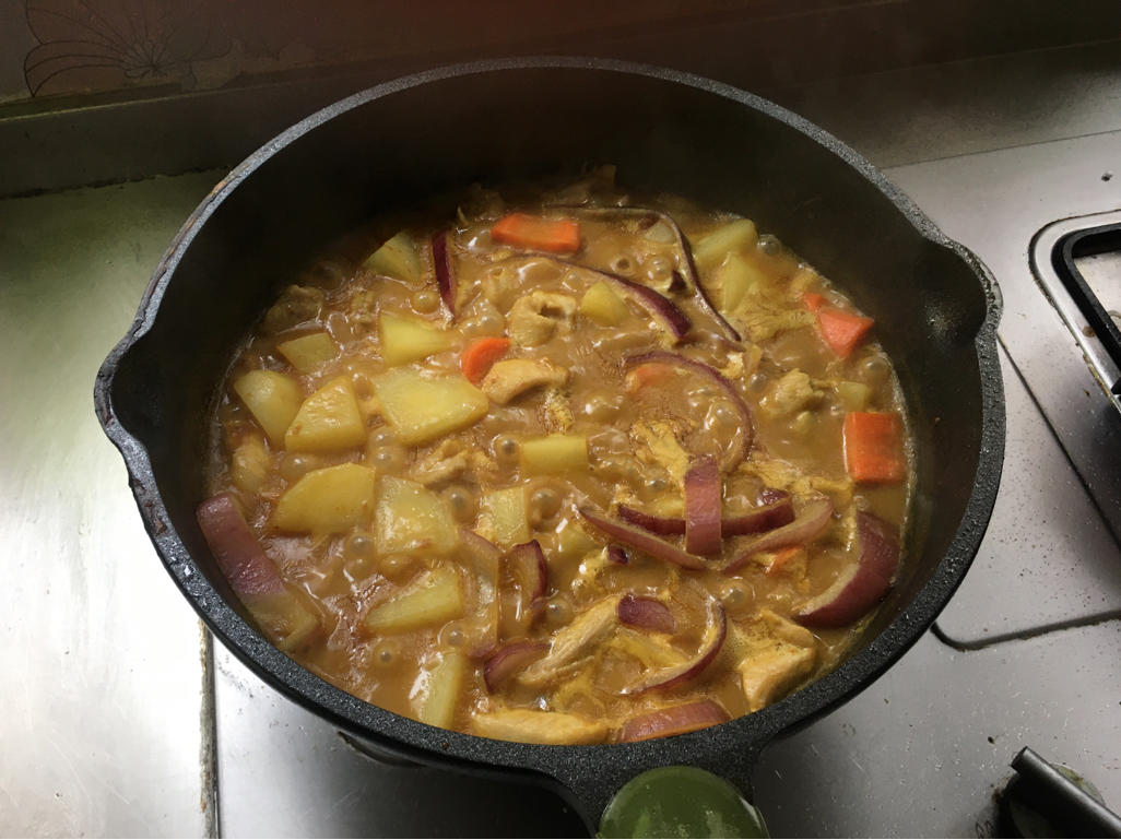 咖喱鸡肉意大利面