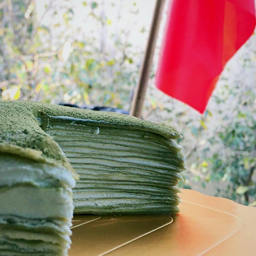 美味的煎蛋糕—抹茶千层蛋糕