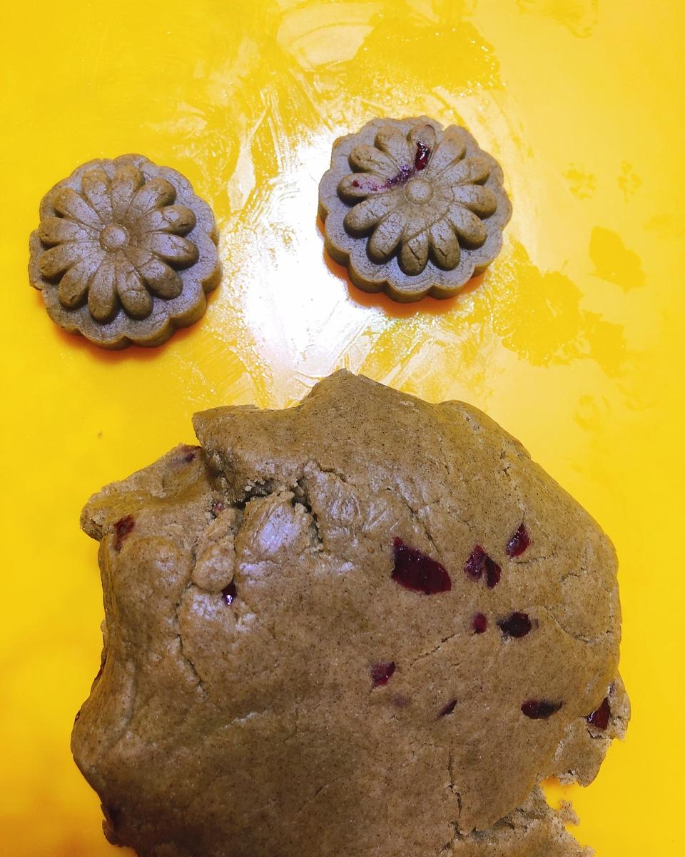 蔓越莓绿豆糕