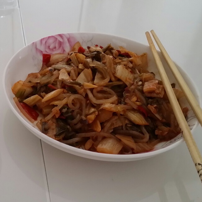 酸菜炒粉条